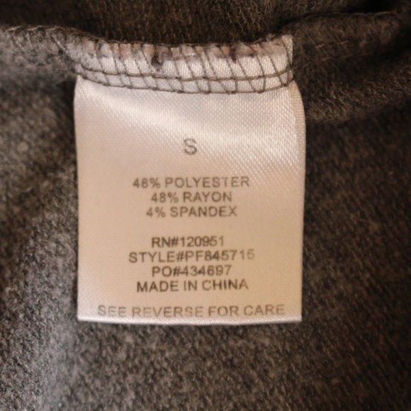 🌻 Pink Rose, Hoodie heather grey striped sweatshirt Small - Picture 5 of 5